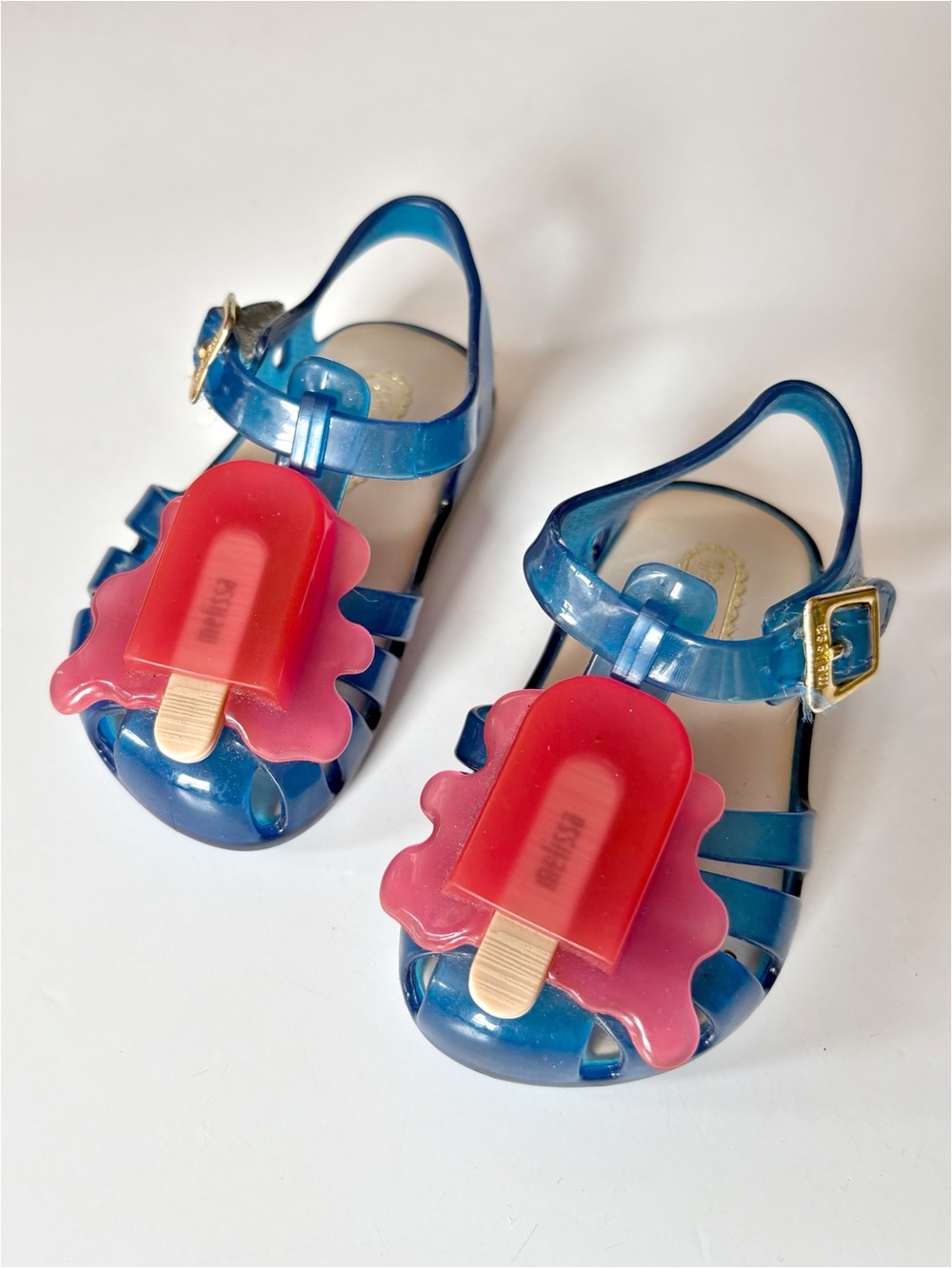 Mini Melissa || Aranha Popsicle Jelly Sandals‎ Shoes Blue Pink 5